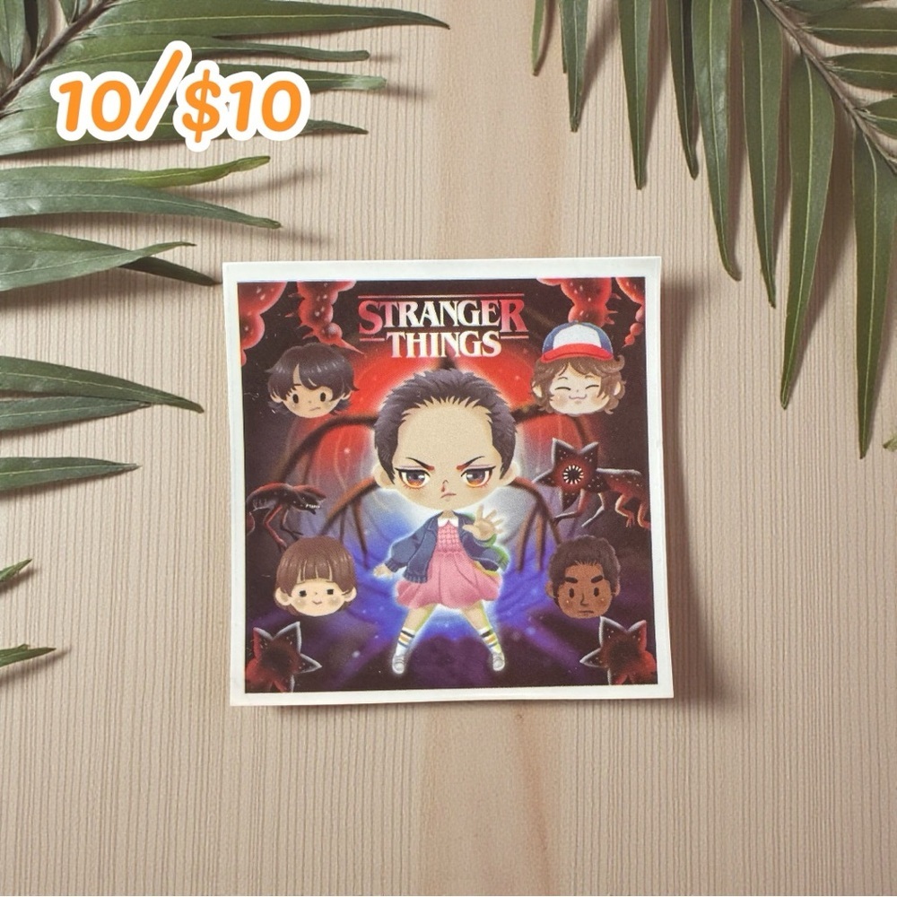 Stranger Things Chibi Characters Vinyl Sticker
